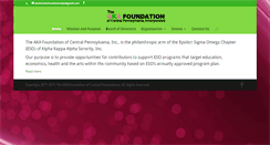 Desktop Screenshot of akafoundationofcentralpa.com